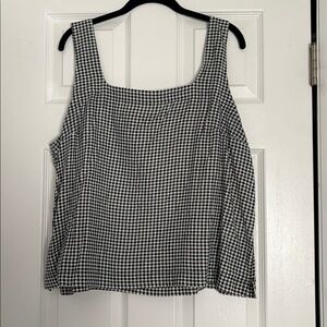 Black and White Checkered Tank Top